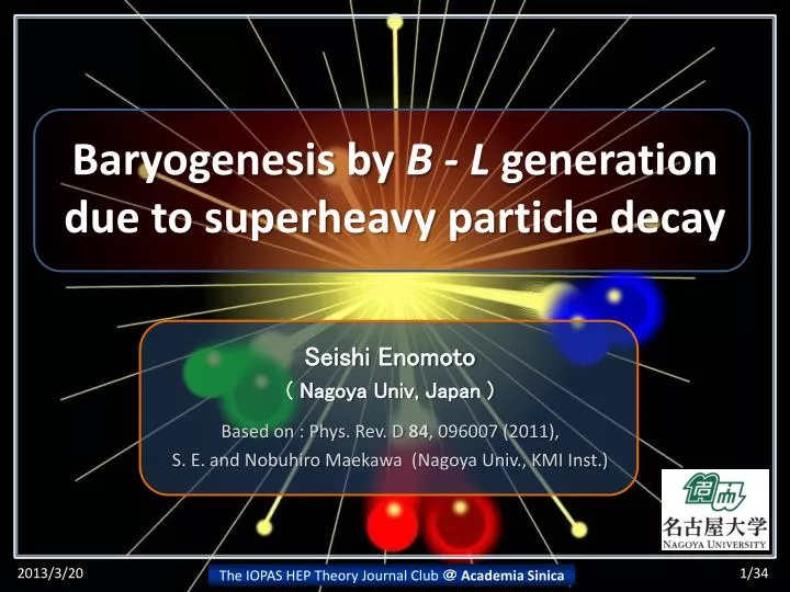 baryogenesis by b l g eneration due to superheavy particle decay