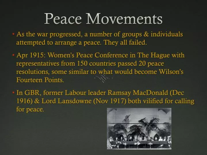 peace movements
