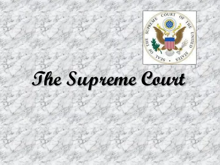 the supreme court