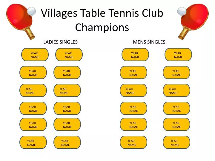 villages table tennis club champions