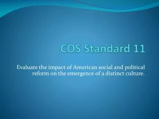 cos standard 11