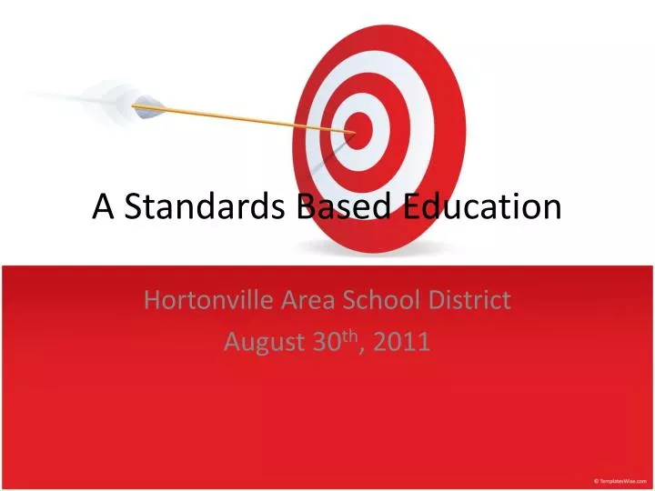 a standards based education
