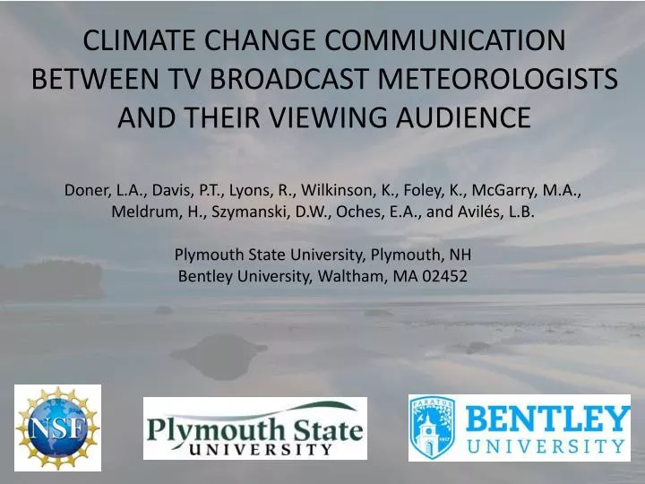 climate change communication between tv broadcast meteorologists and their viewing audience