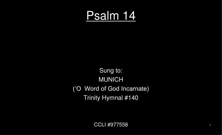 psalm 14