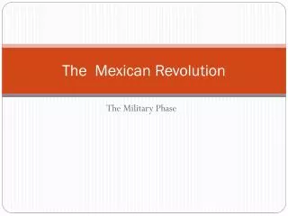 The Mexican Revolution