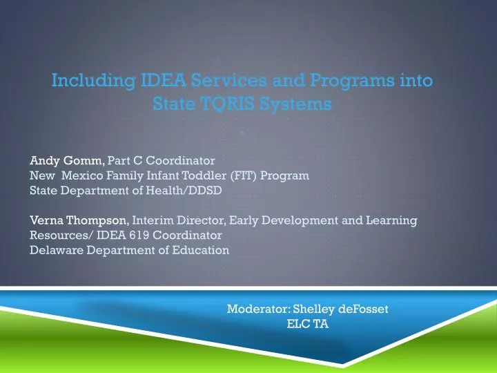 including idea services and programs into state tqris systems