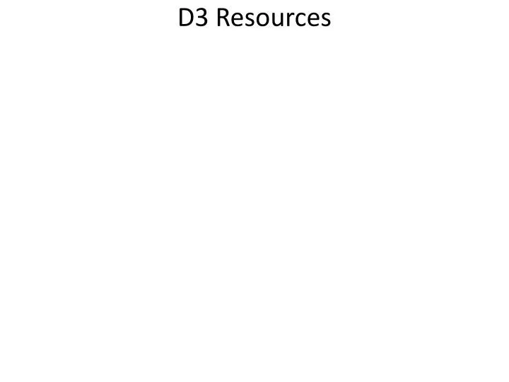 d3 resources