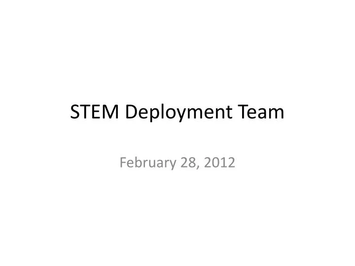 stem deployment team