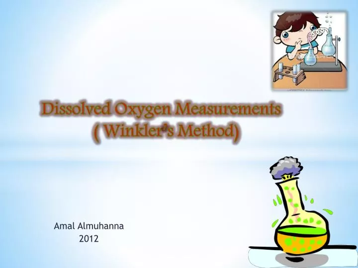 dissolved oxygen measurements winkler s method