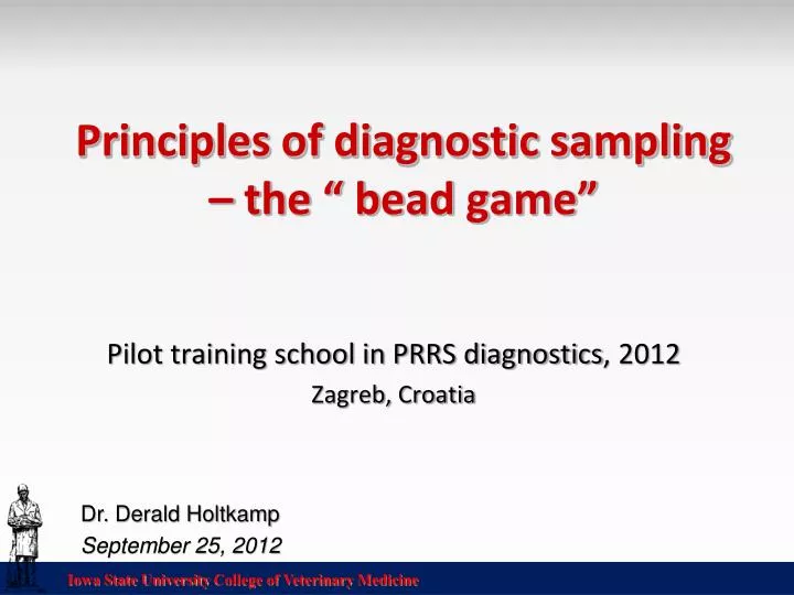 principles of diagnostic sampling the bead game