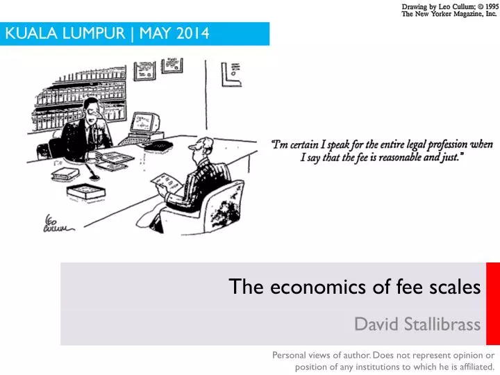 the economics of fee scales