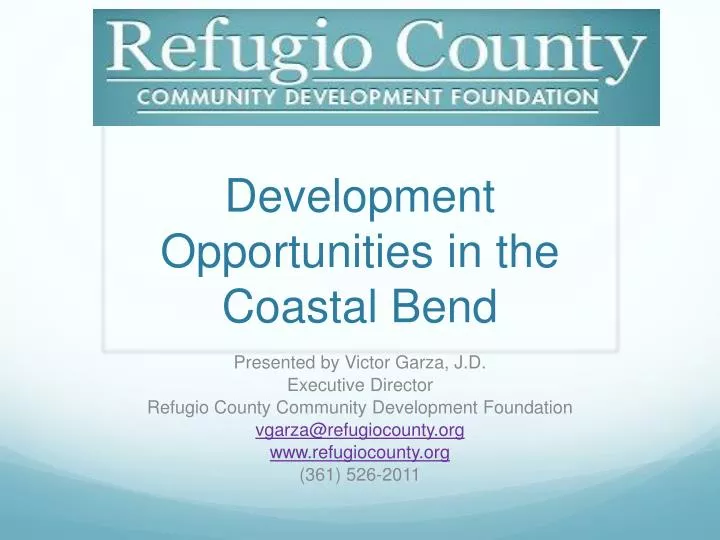 development opportunities in the coastal bend