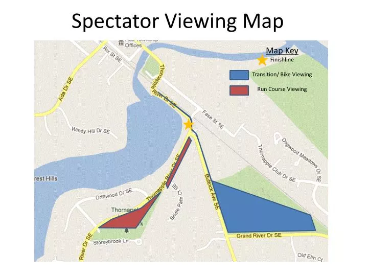 spectator viewing map