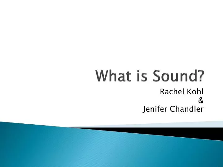 what is sound