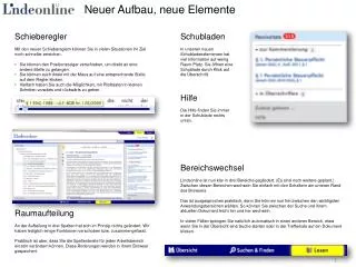 neuer aufbau neue elemente