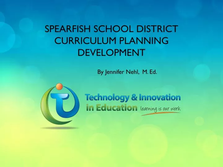 spearfish school district curriculum planning development