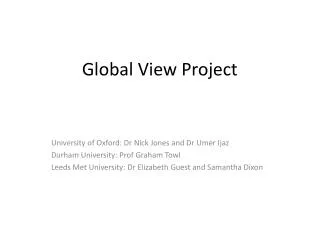 Global View Project