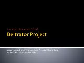 Beltrator Project