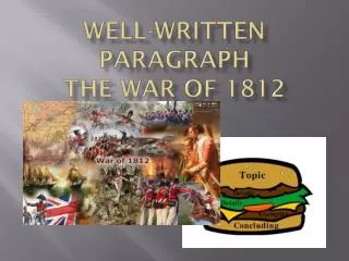 Well-Written Paragraph The War of 1812