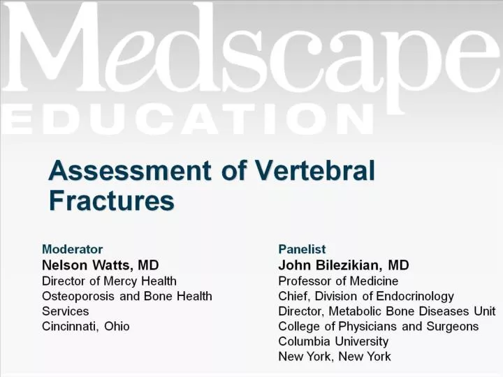 assessment of vertebral fractures