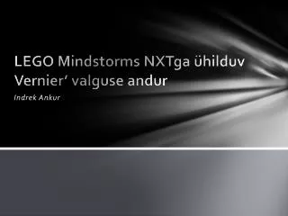 LEGO Mindstorms NXTga ühilduv Vernier’ valguse andur