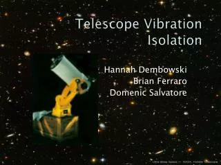 Telescope Vibration Isolation
