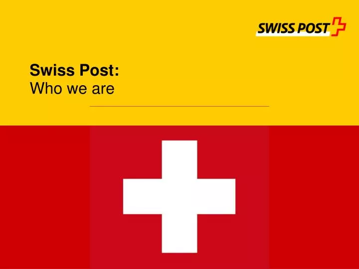 swiss post who we are