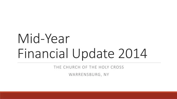 mid year financial update 2014