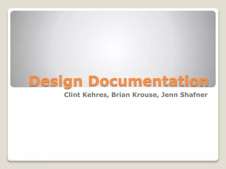 design documentation