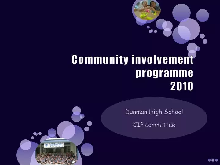 community involvement programme 2010