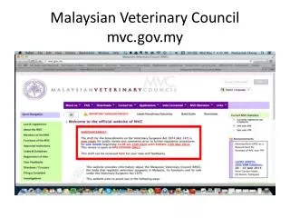 Malaysian Veterinary Council mvc.my