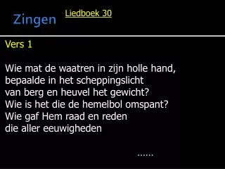 zingen