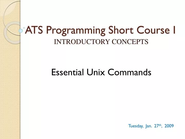ats programming short course i