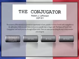 The Basics of French Verb Conjugation