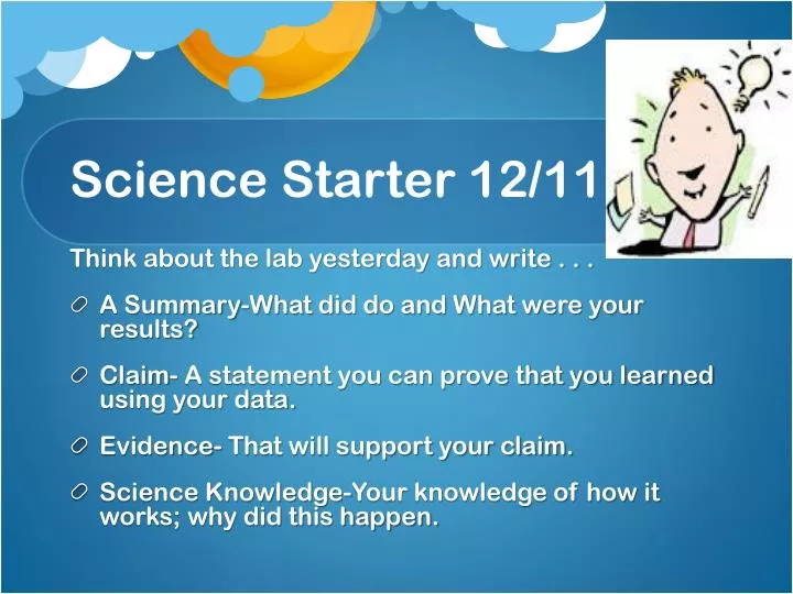 science starter 12 11