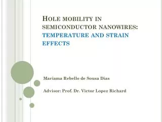 Hole mobility in semiconductor nanowires : temperature and strain effects