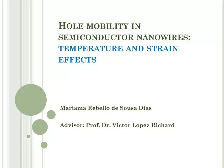 hole mobility in semiconductor nanowires temperature and strain effects