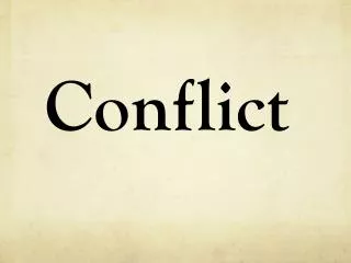 Conflict