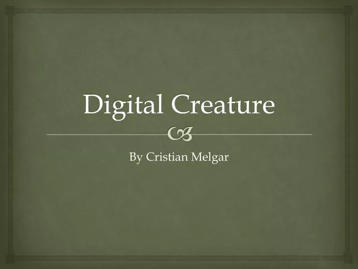 digital creature