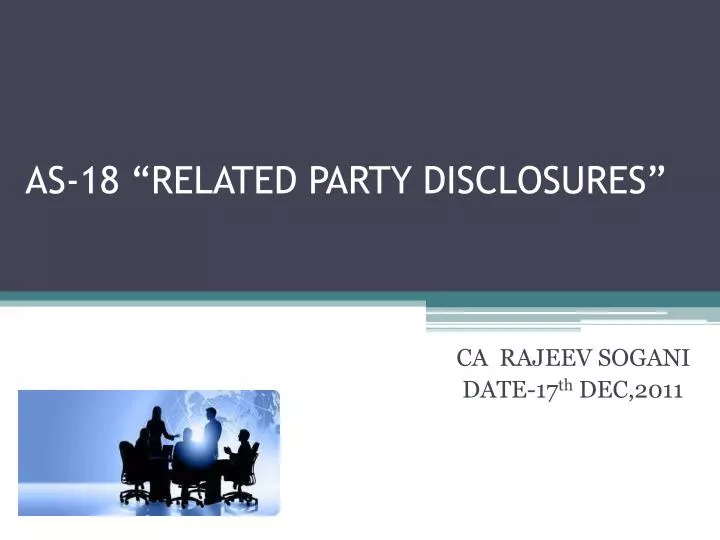 as 18 related party disclosures