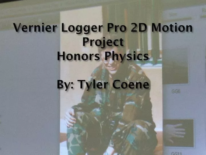 vernier logger pro 2d motion project honors physics by tyler coene