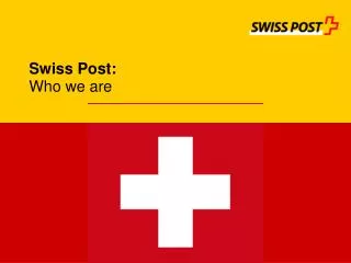 Swiss Post: Who we are