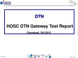 DTN HOSC DTN Gateway Test Report