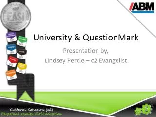 University &amp; QuestionMark