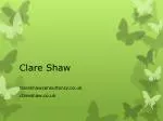 Clare Shaw - slide 1