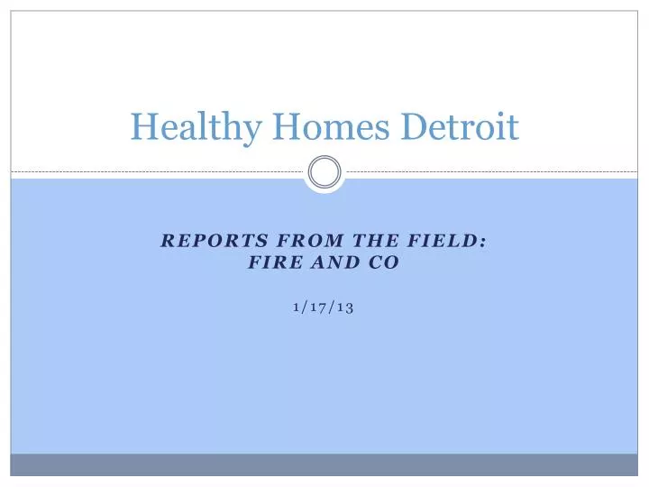 healthy homes detroit