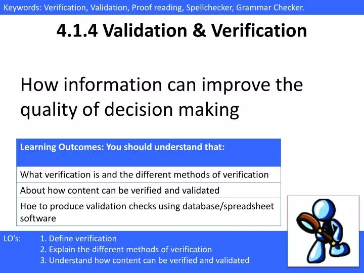 4 1 4 validation verification