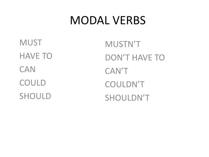 modal verbs