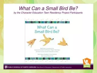 What Can a Small Bird Be? by the Character Education Teen Residency Project Participants