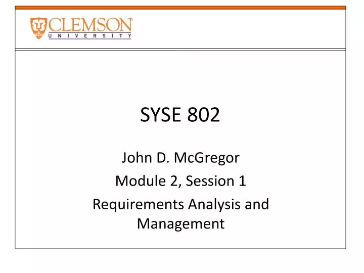 syse 802